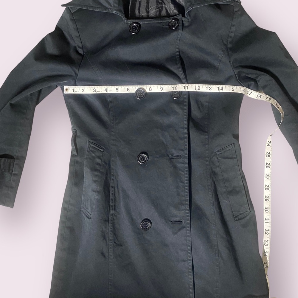 Black Double Button Long Jacket - image 7